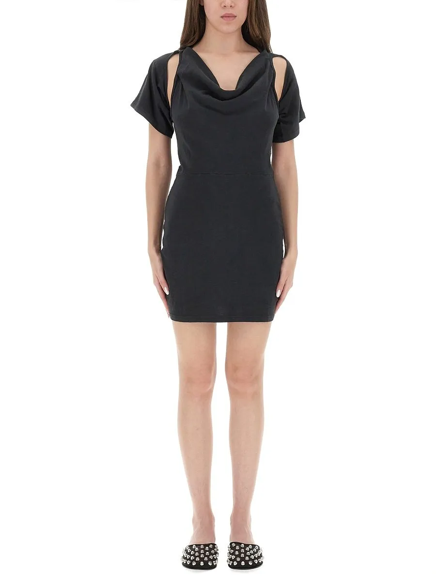 T By Alexander Wang Deconstructed Short Dress