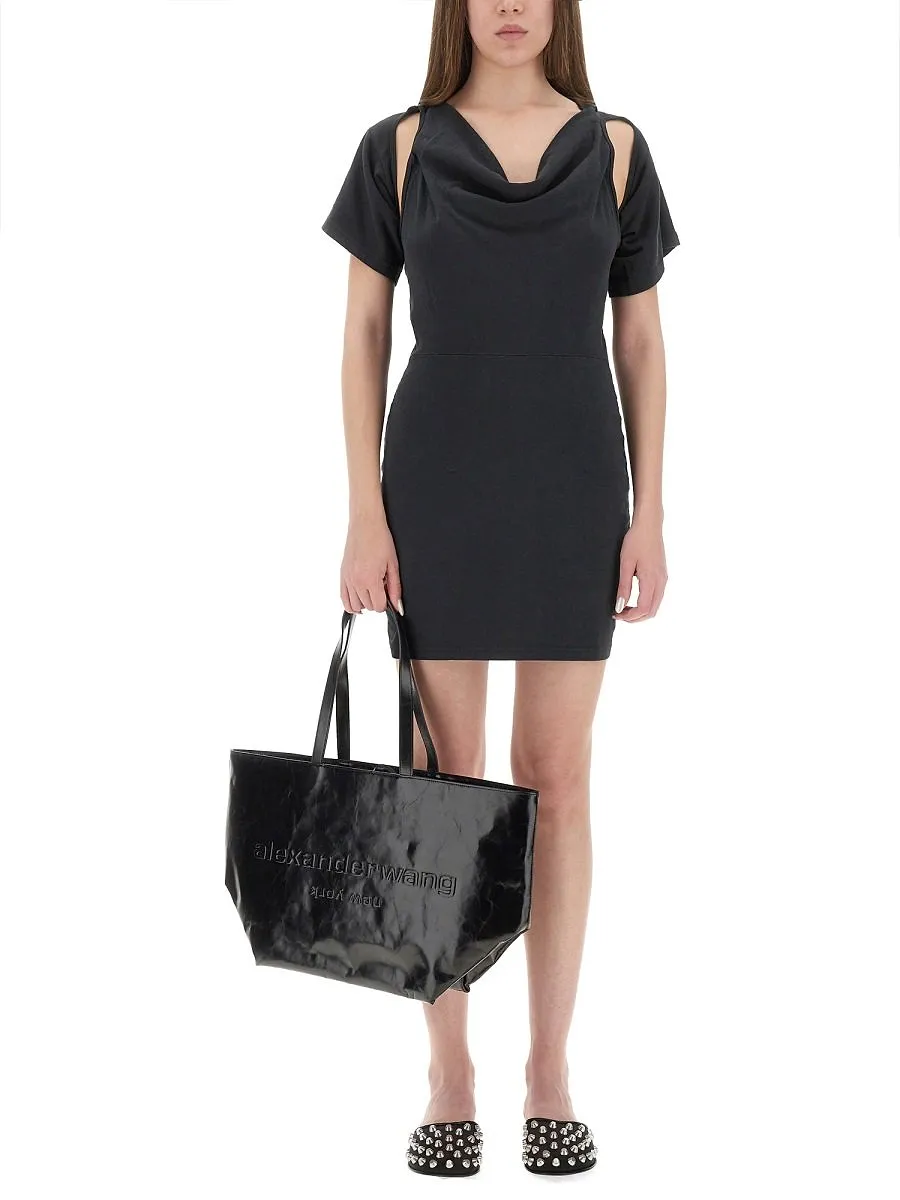 T By Alexander Wang Deconstructed Short Dress