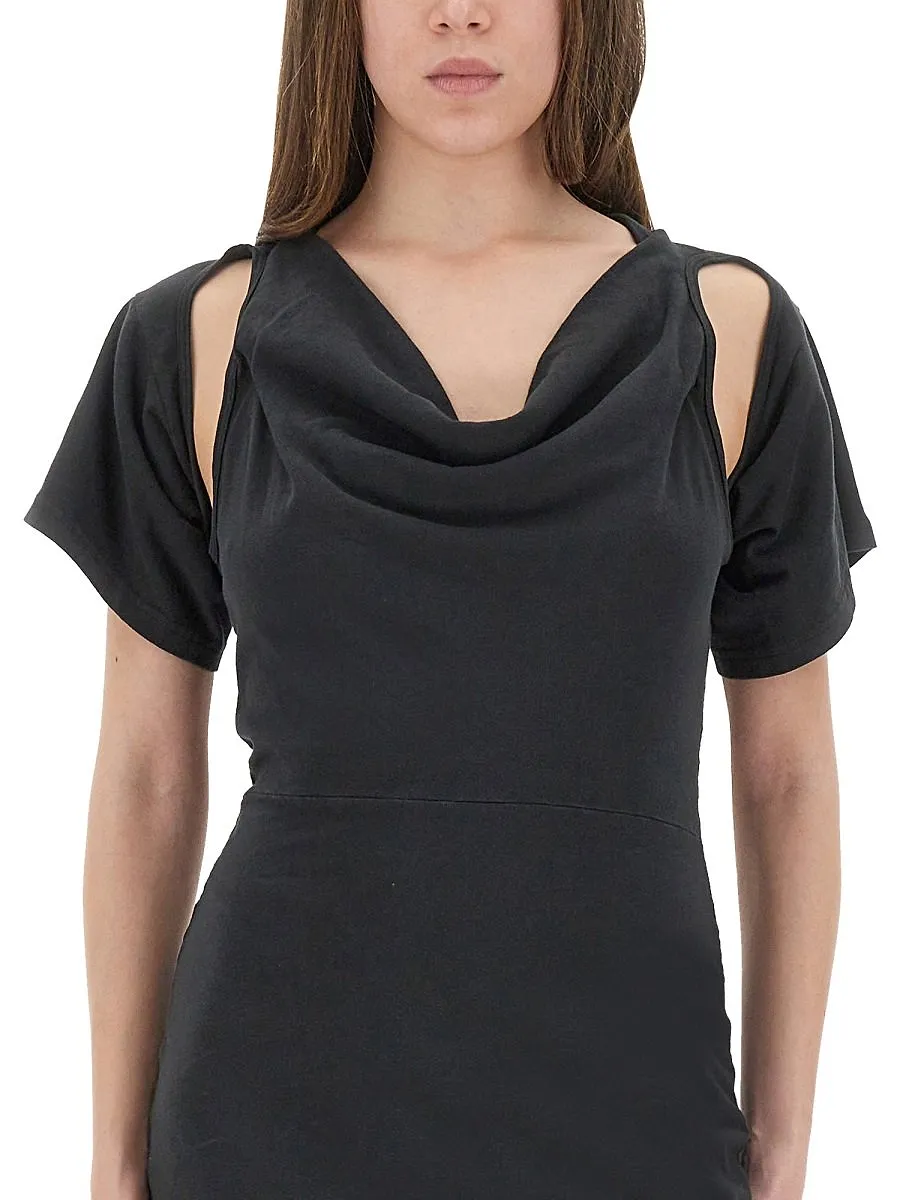 T By Alexander Wang Deconstructed Short Dress