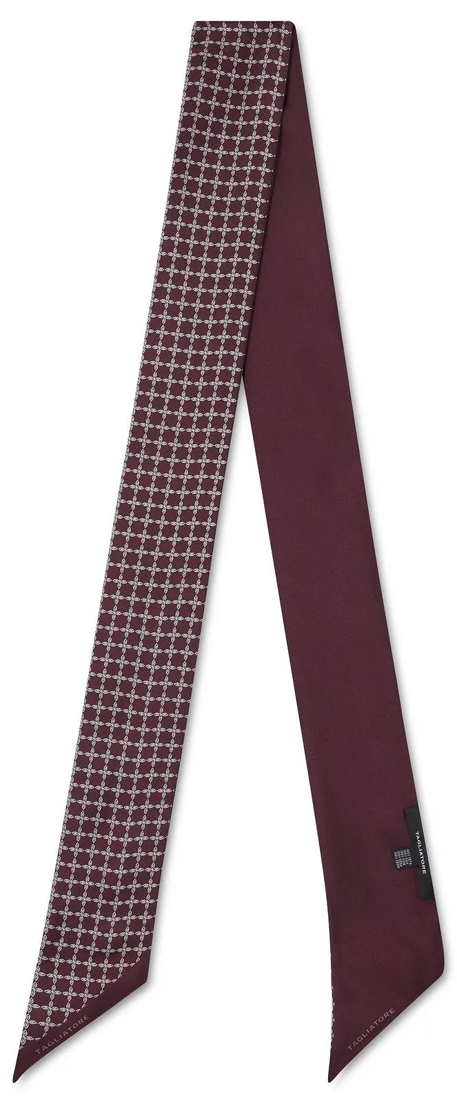 Geometric Print Silk Scarf