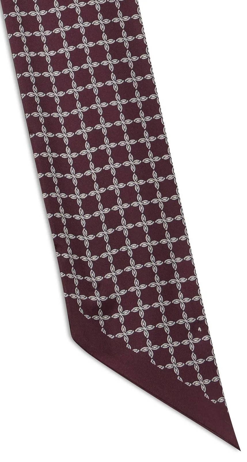 Geometric Print Silk Scarf