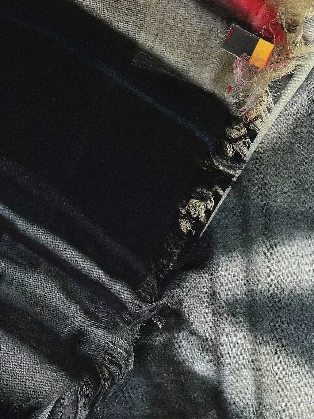 Talking Walls Frayed Edge Printed Scarf