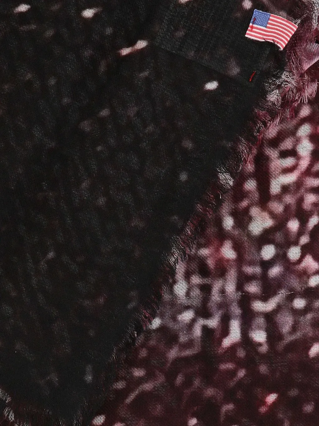 Talking Walls Frayed Abstract Scarf