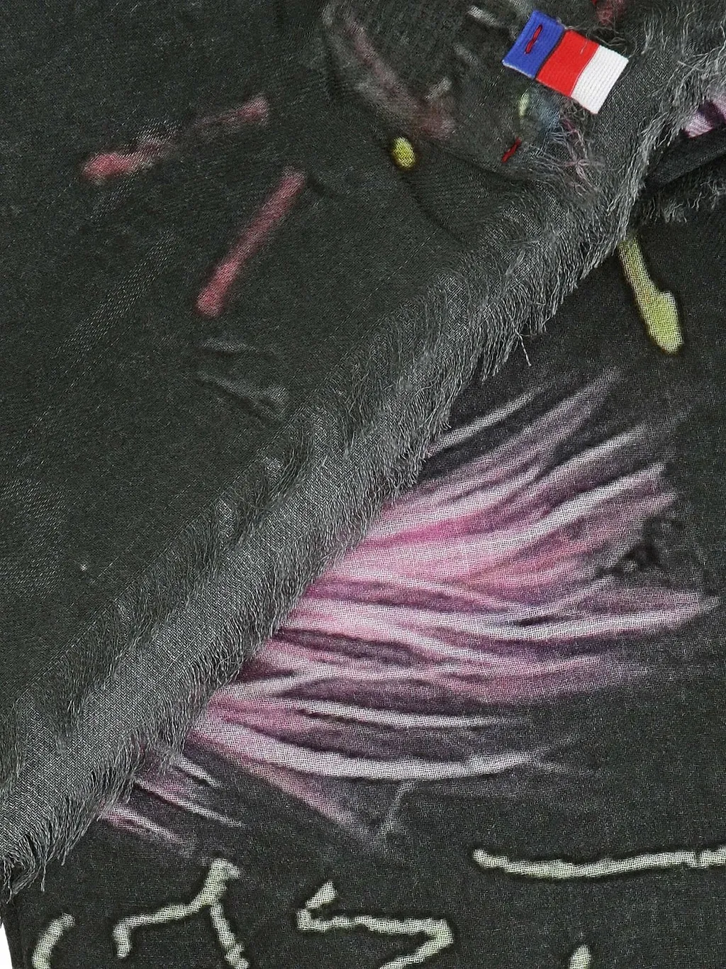 Talking Walls Frayed Edge Printed Scarf