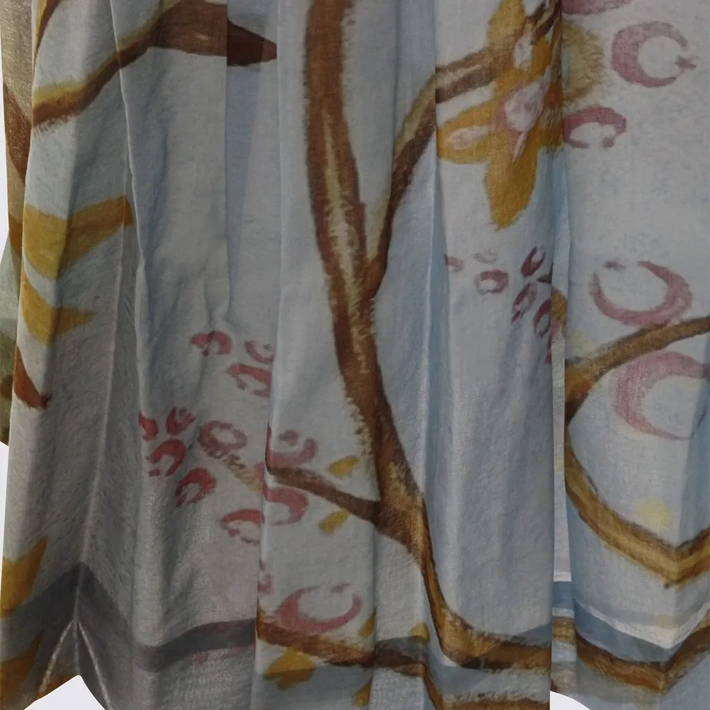 Talking Walls Printed Pleated Skirt