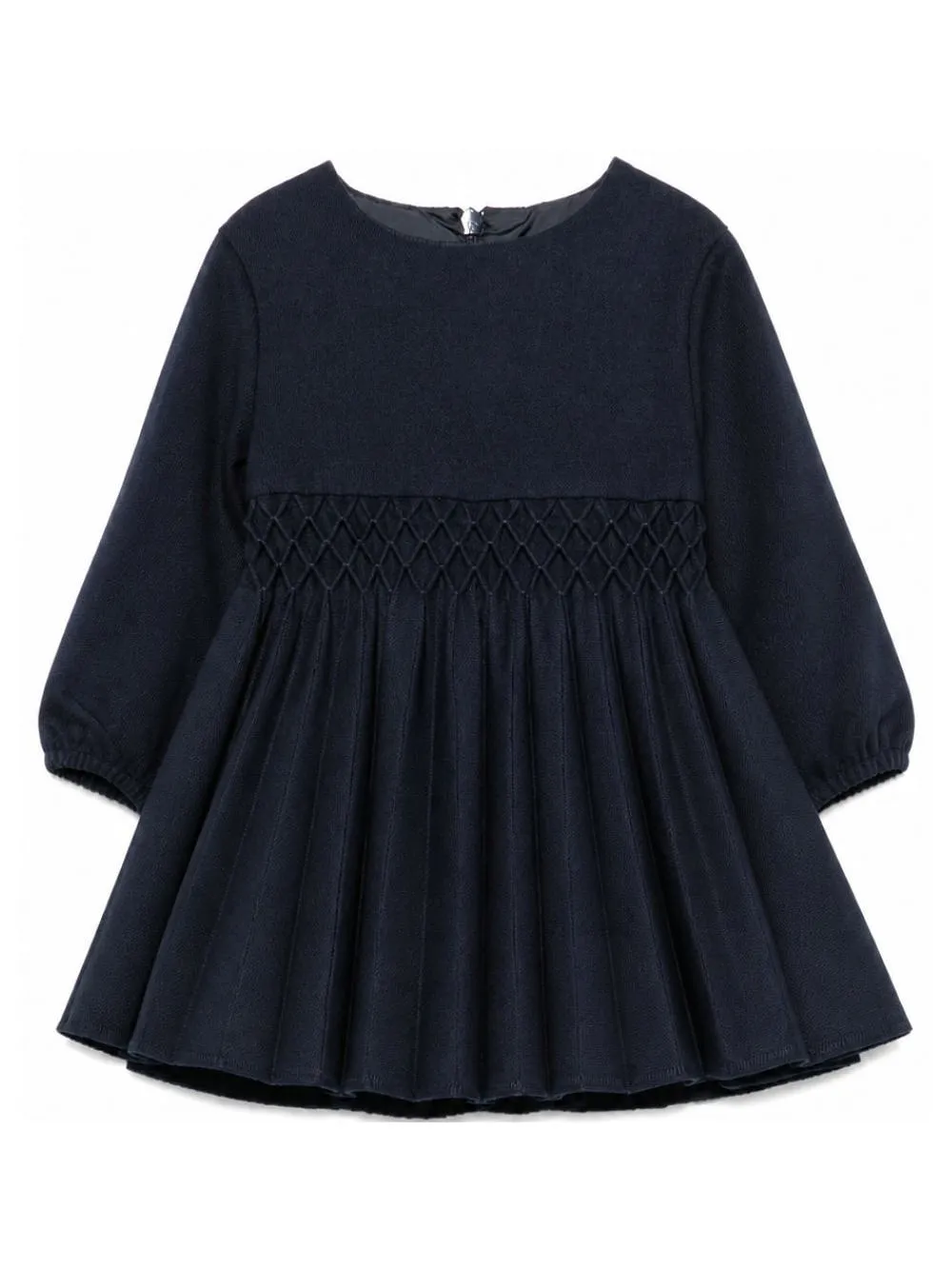Crewneck Pleated Dress