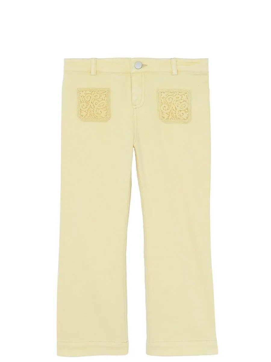 Tartine Et Chocolat Embroidered Pocket Jeans