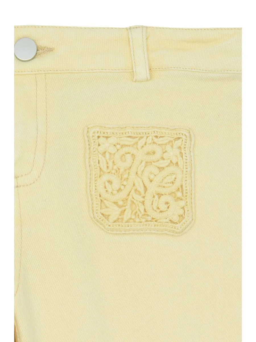 Tartine Et Chocolat Embroidered Pocket Jeans