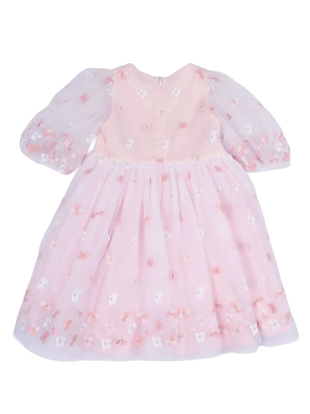Tartine Et Chocolat Floral-Appliqué Crewneck Dress