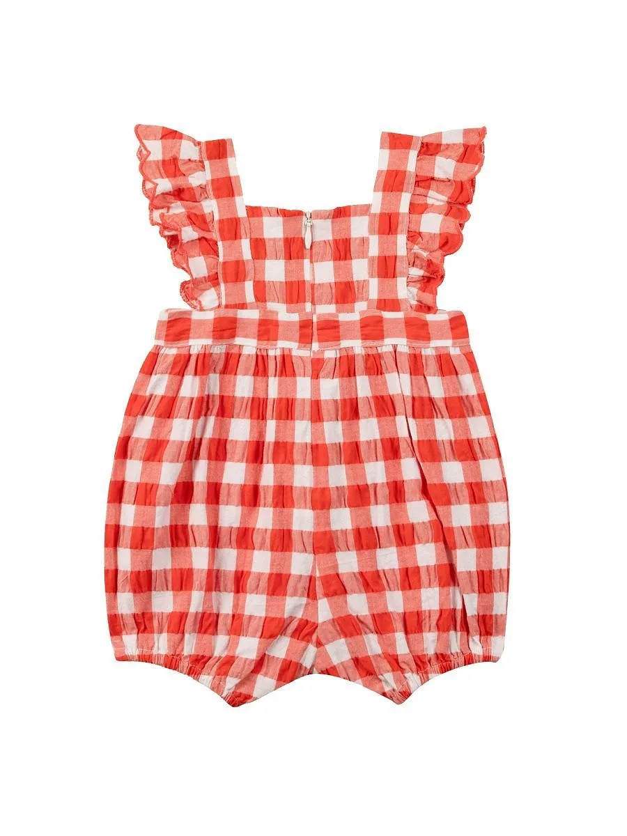 Tartine Et Chocolat Gingham Ruffle Dress