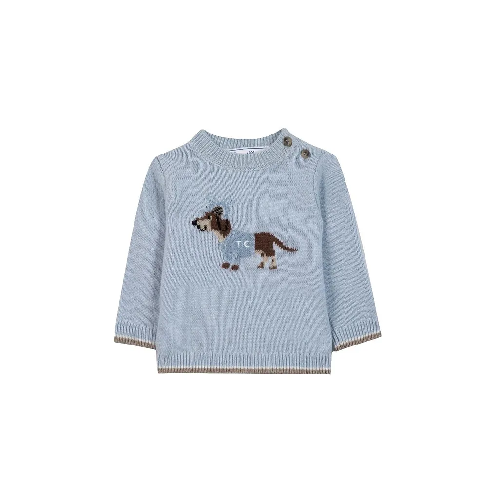 Tartine Et Chocolat Intarsia-Knit Crewneck Jumper