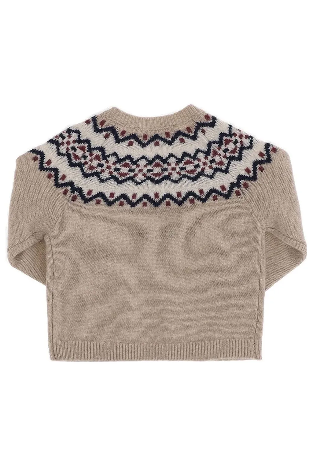 Logo Patch Jacquard Jumper