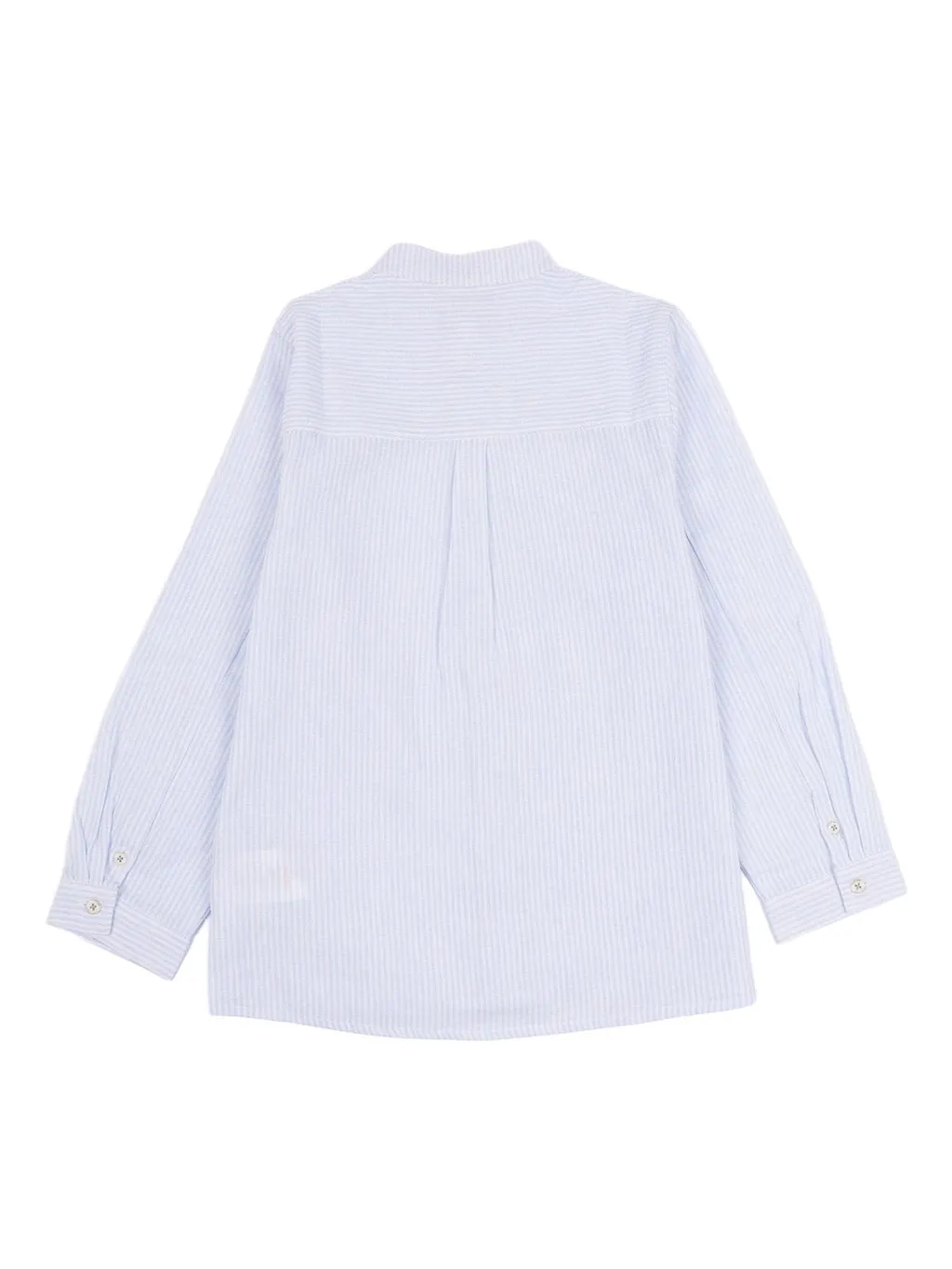 Long-Sleeved Pinstriped Shirt