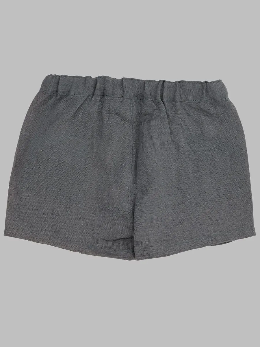 Tartine Et Chocolat Pleated Linen Shorts