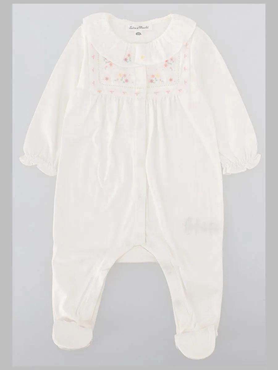 Tartine Et Chocolat Ruffled Floral Pyjamas