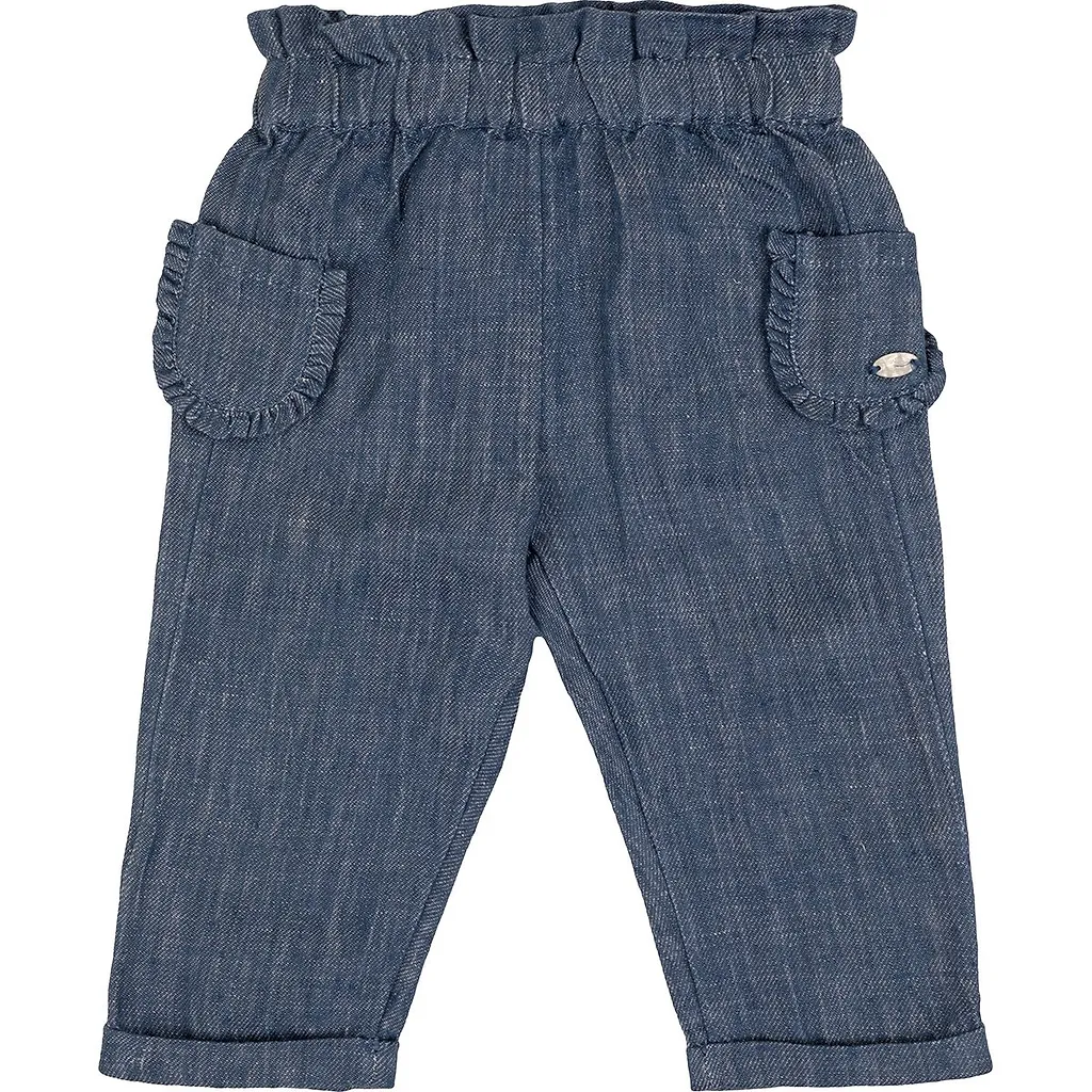 Tartine Et Chocolat Ruffled Straight Leg Pants