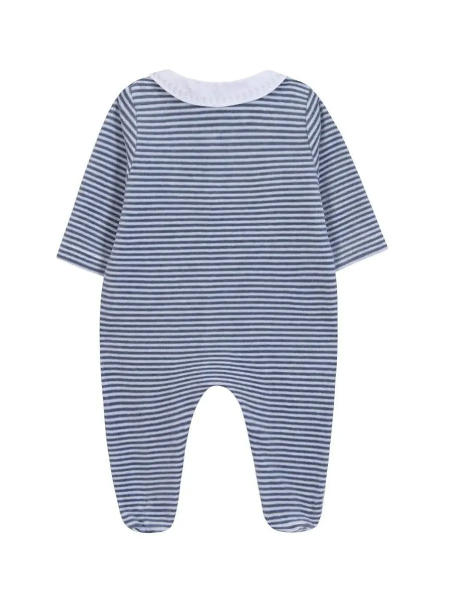 Tartine Et Chocolat Striped Collar Pyjamas