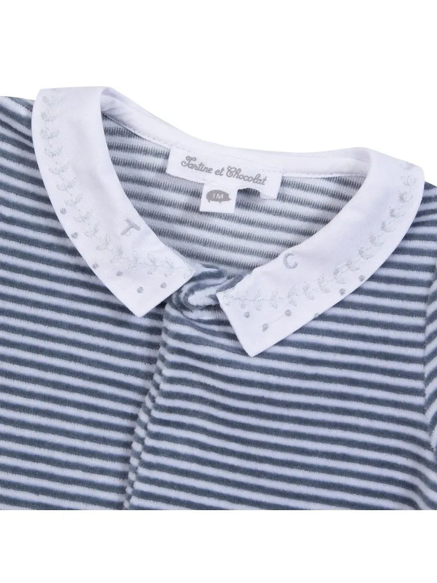 Tartine Et Chocolat Striped Collar Pyjamas