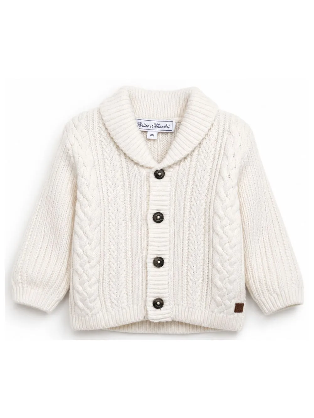 Tartine Et Chocolat Twisted Knitted Cardigan