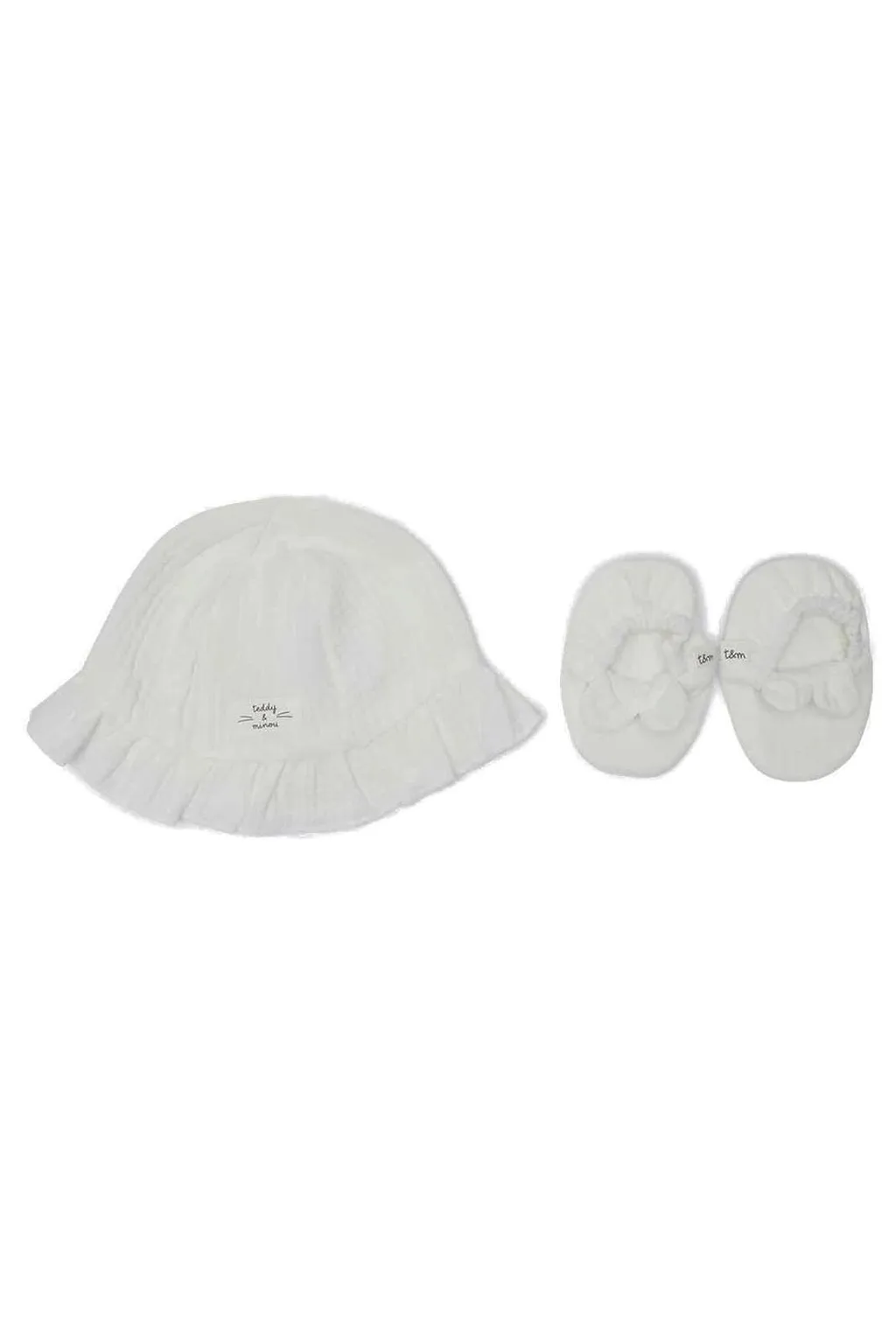 Teddy & Minou Ruffled Hat Set
