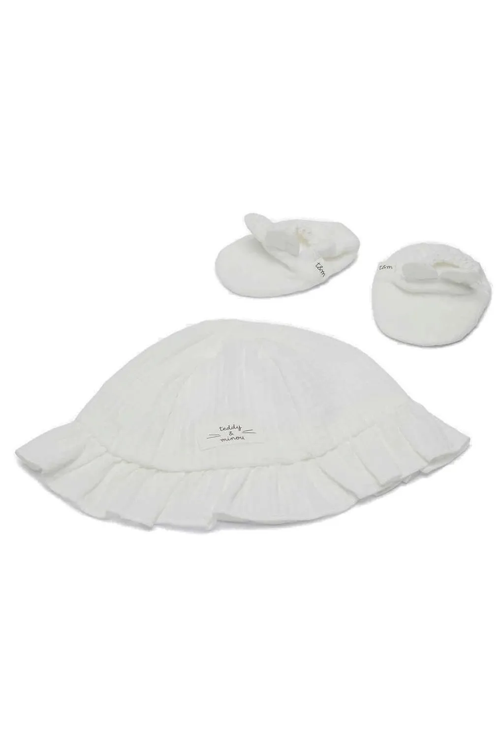 Teddy & Minou Ruffled Hat Set