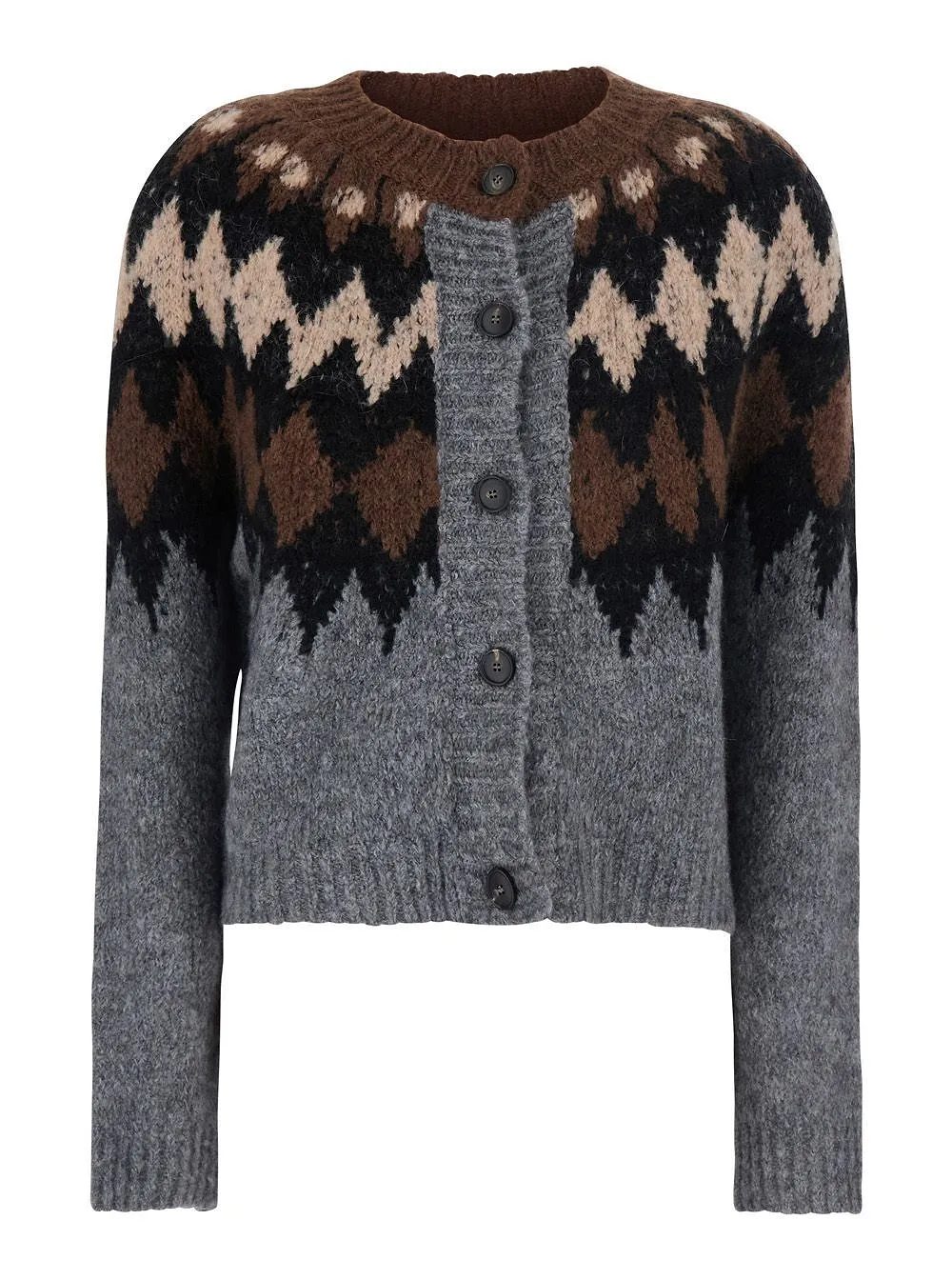 Eiko Patterned Knitted Cardigan