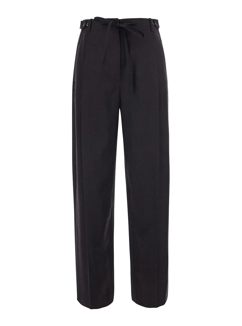 Fox High-Waist Drawstring Pants
