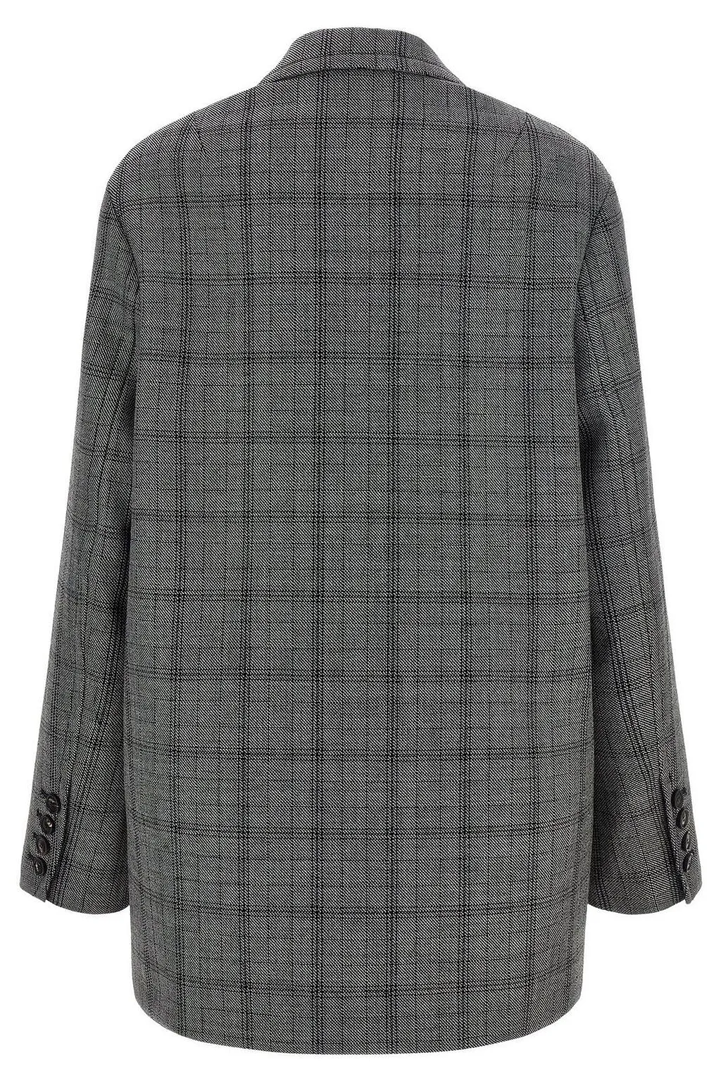 Tela Giselle Checked Oversized Blazer