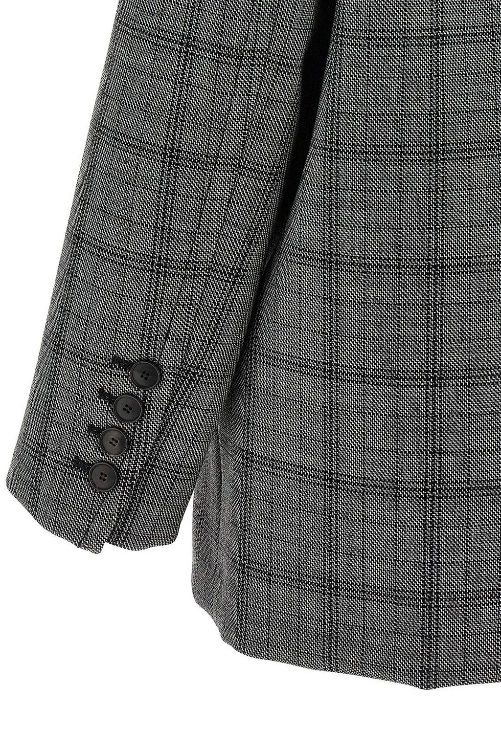 Tela Giselle Checked Oversized Blazer