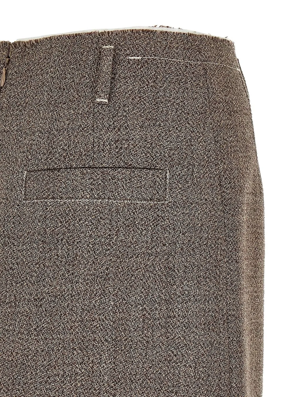 Tela Layered-Hem Midi Skirt
