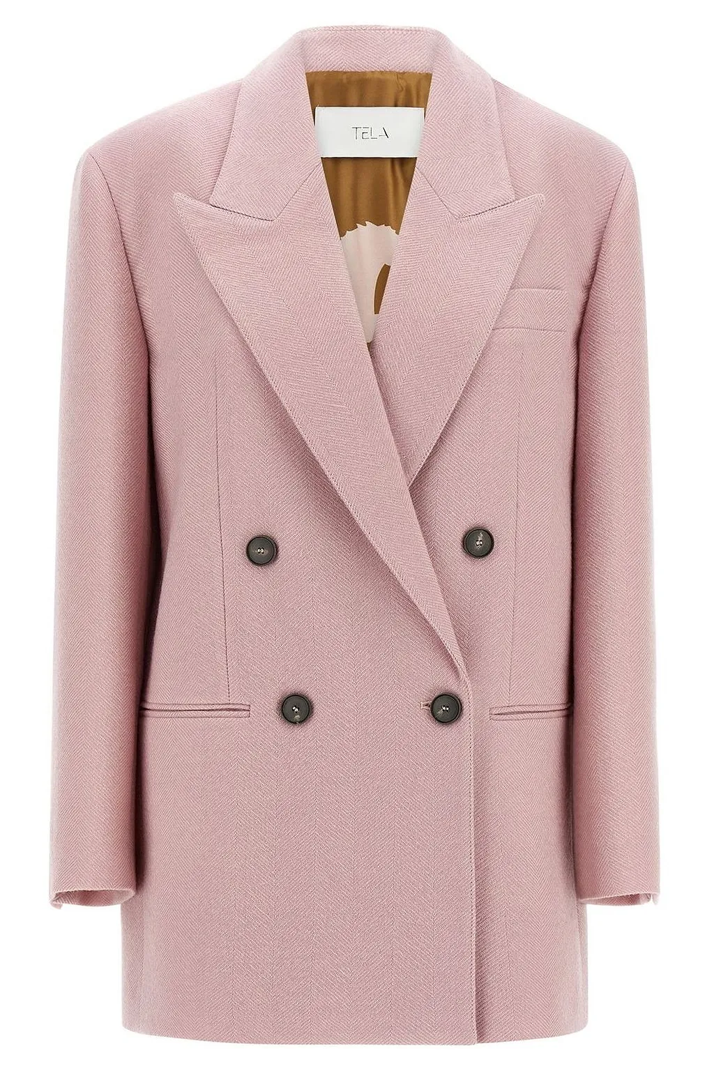 Nomade Herringbone Double-Breasted Blazer