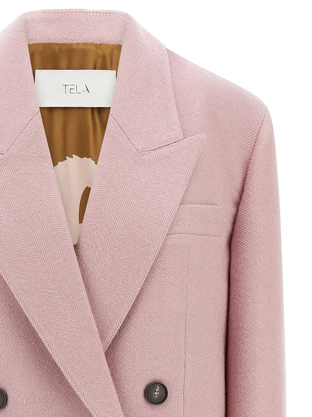 Nomade Herringbone Double-Breasted Blazer