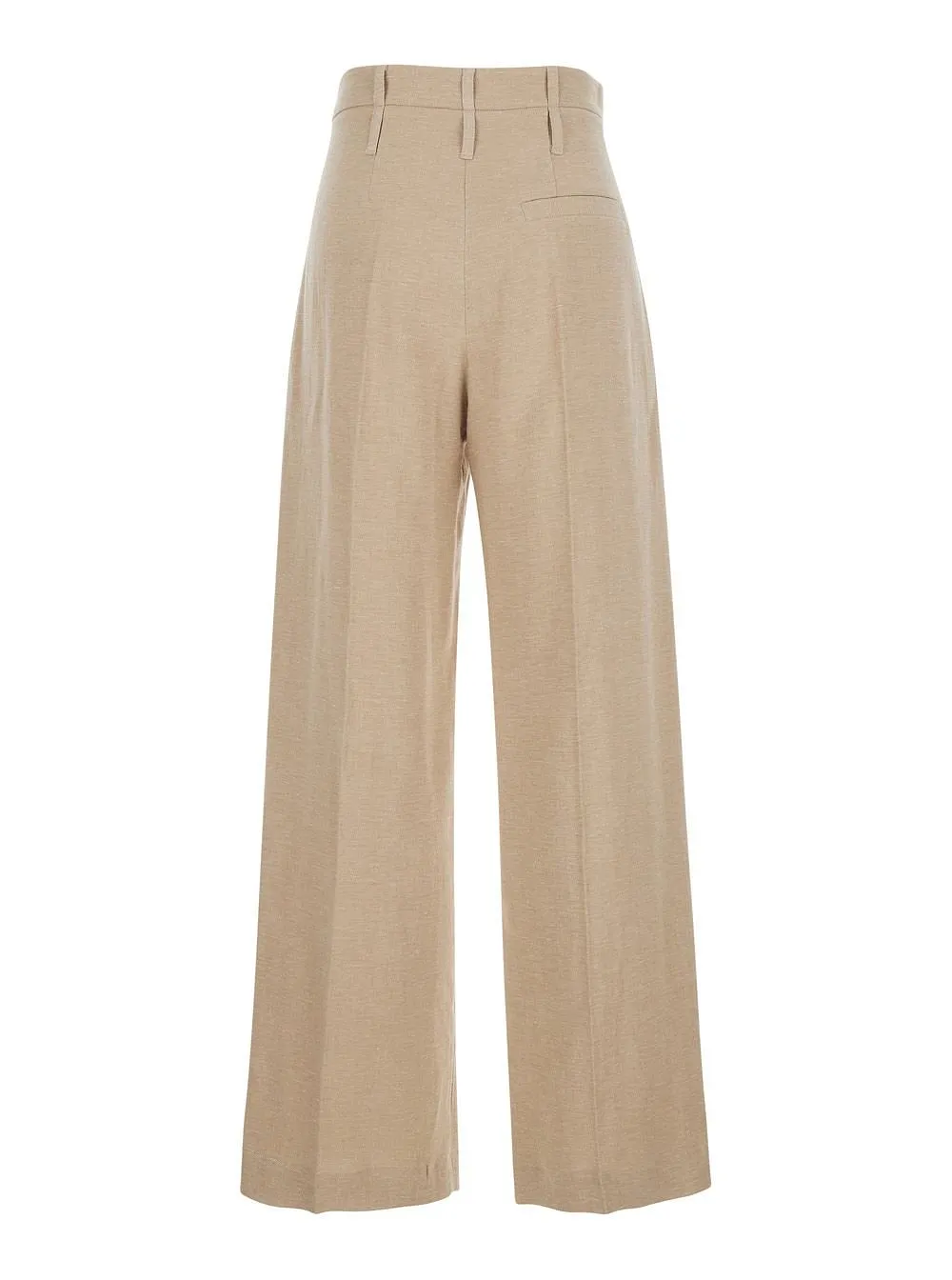 Pleated Wide-Leg Pants