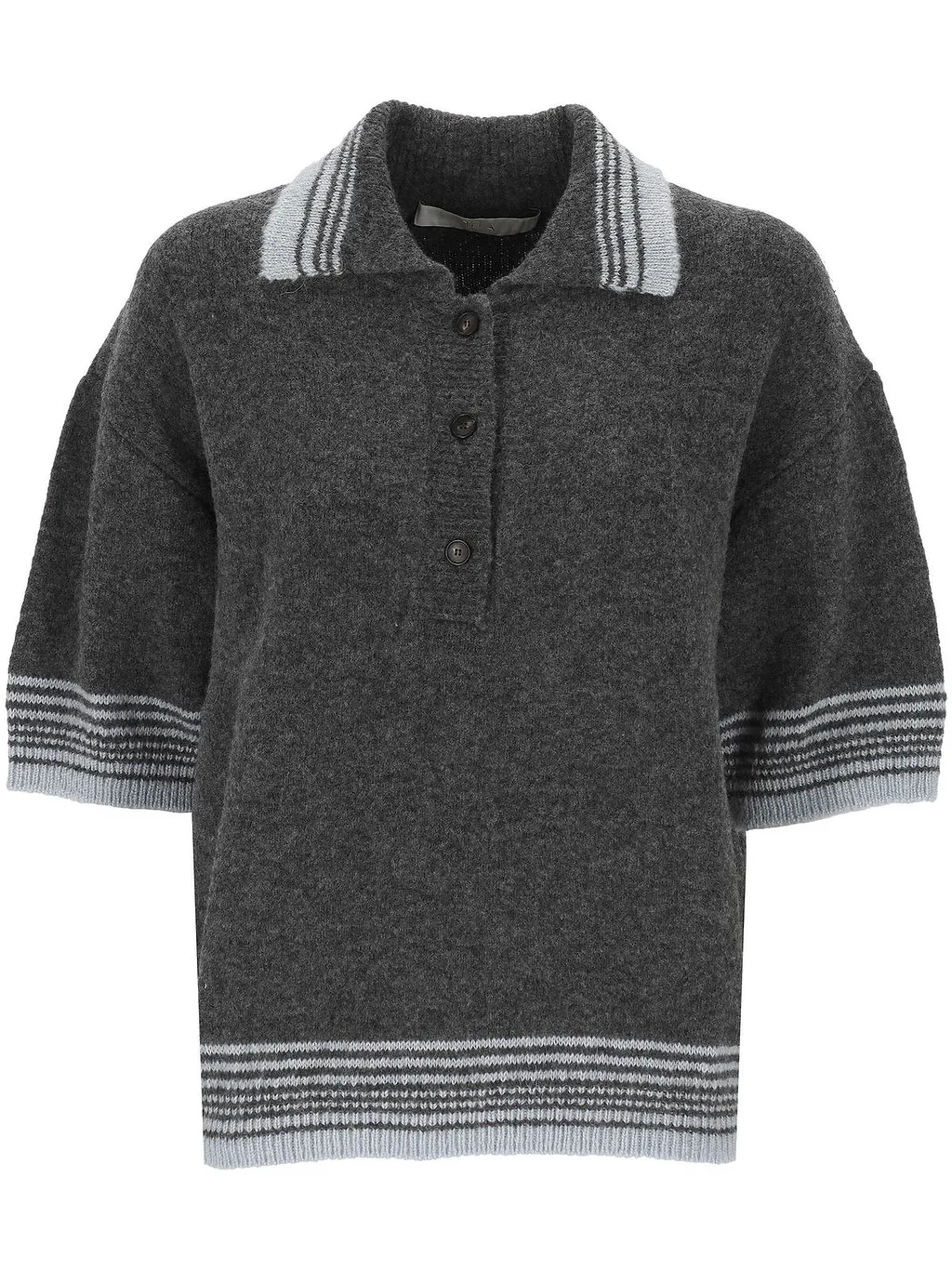 Tela Stripe-Detailed Knitted Polo Shirt