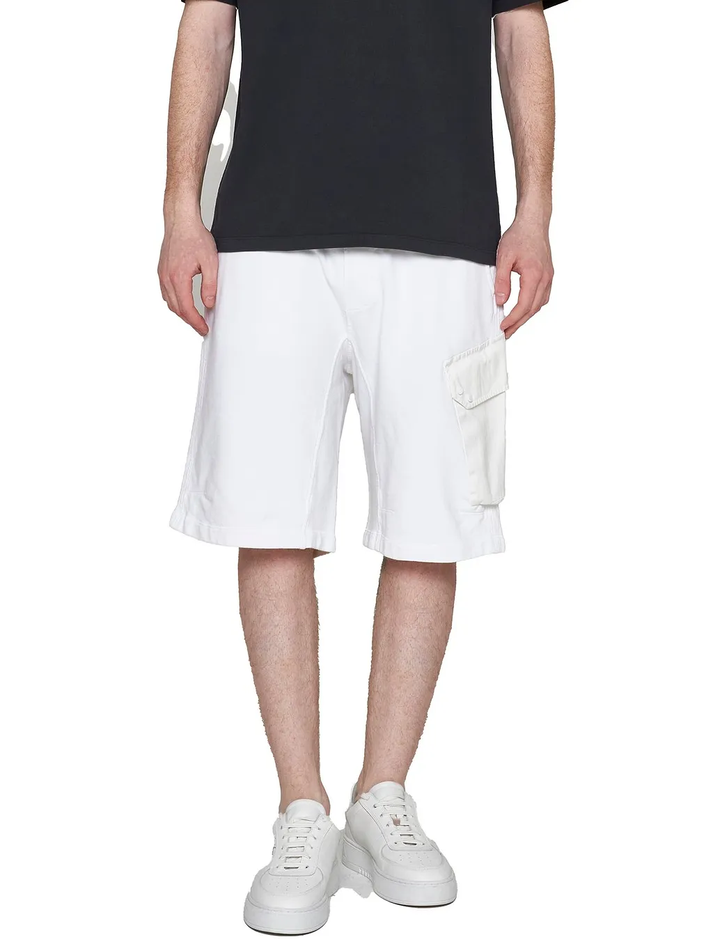 Ten C Elasticated Waistband Cargo Shorts