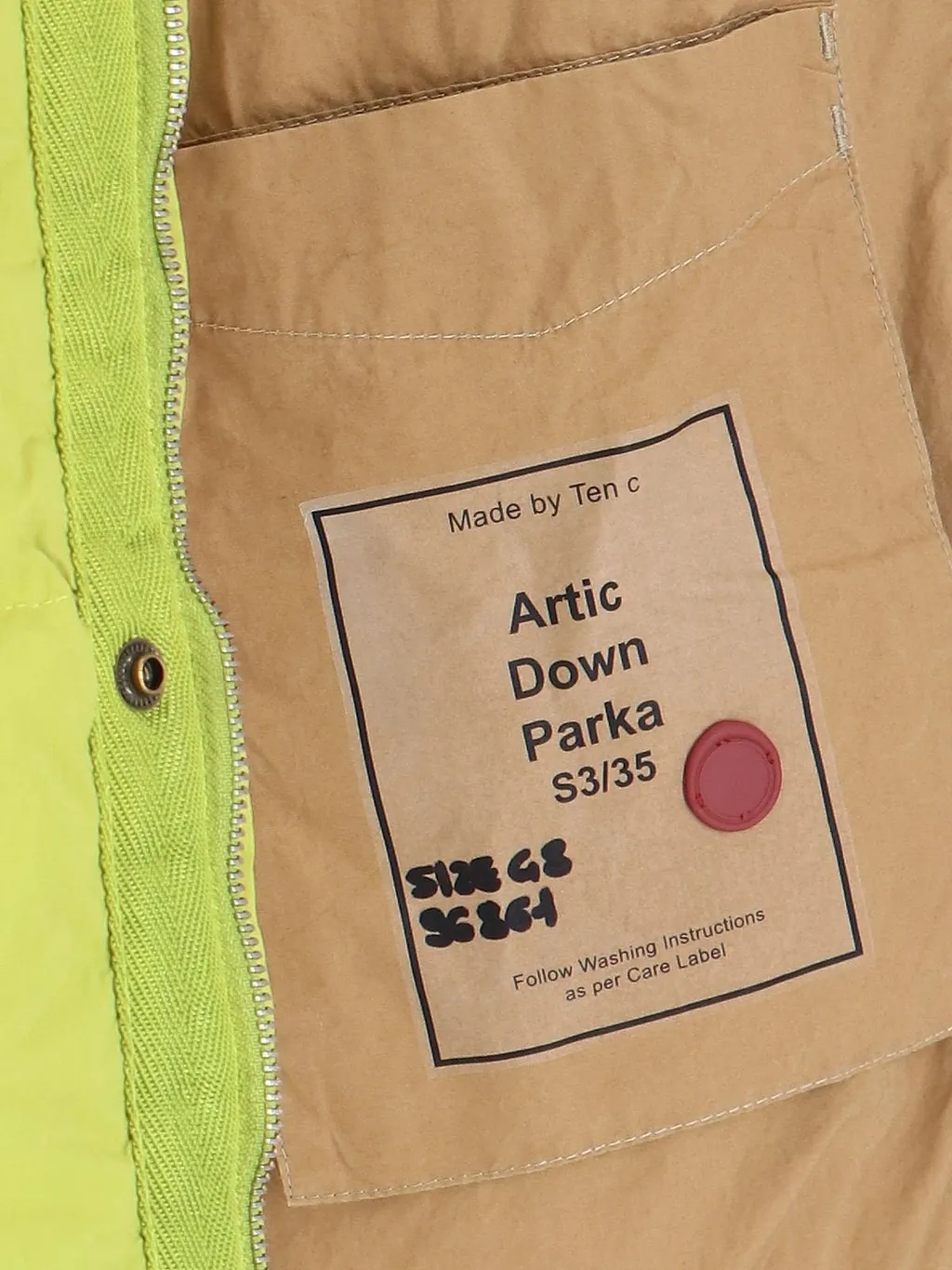 Ten C Concealed Hooded Puffer Jacket
