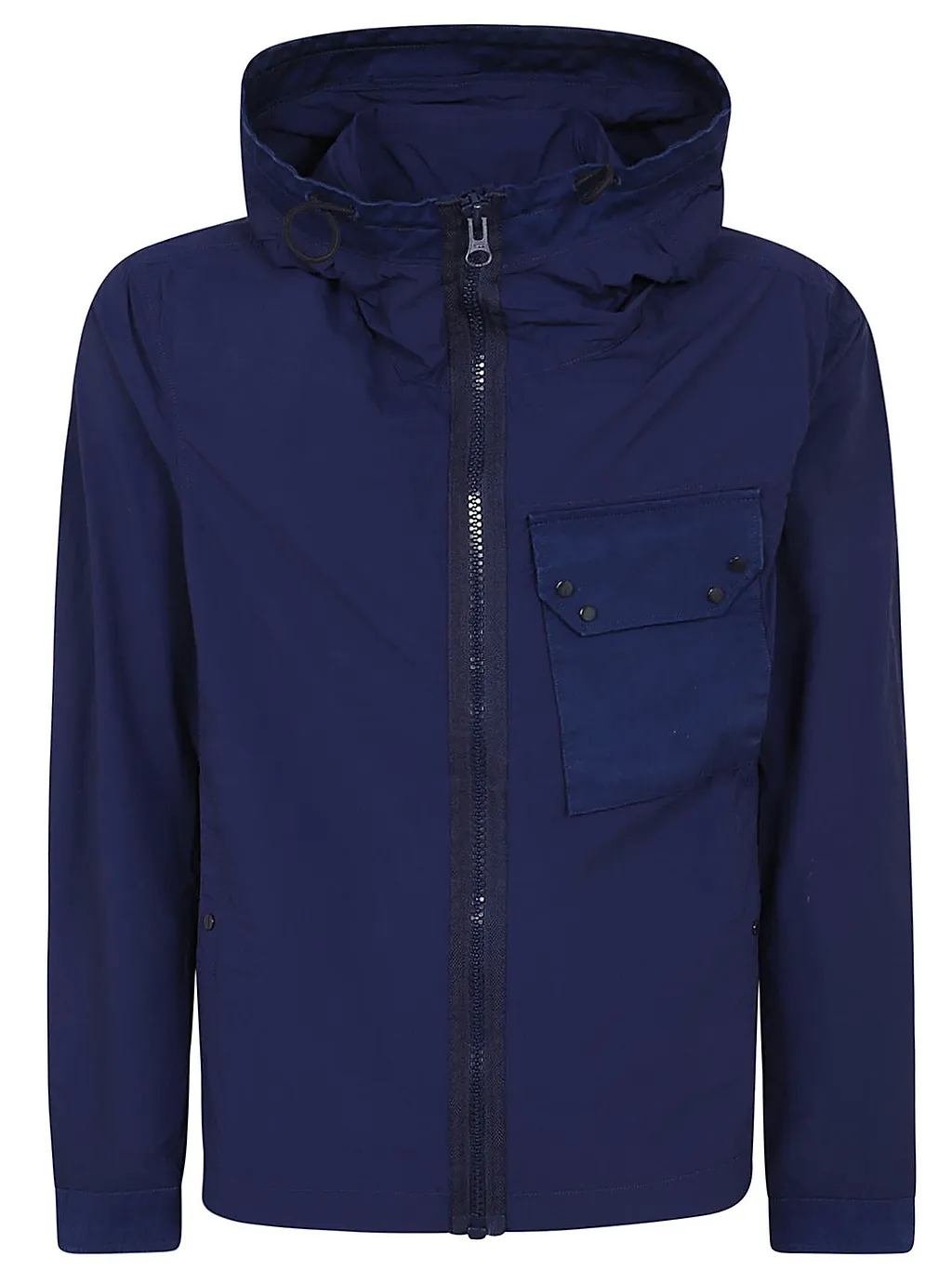 Ten C Mid Layer Zipped Hooded Jacket