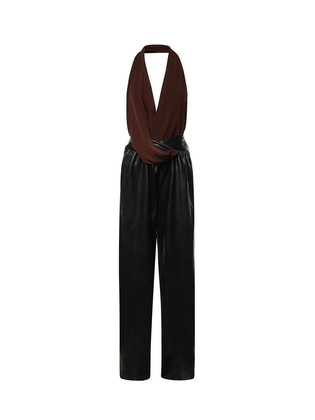 The Andamane Halterneck Draped Jumpsuit