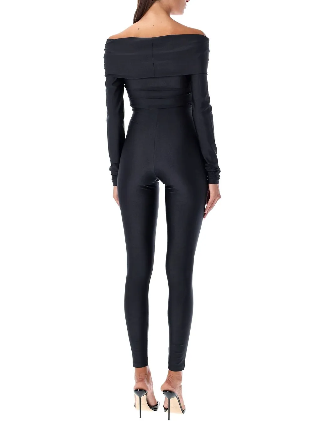 The Andamane Stretch Off-Shoulder Cut-Out Jumpsuit