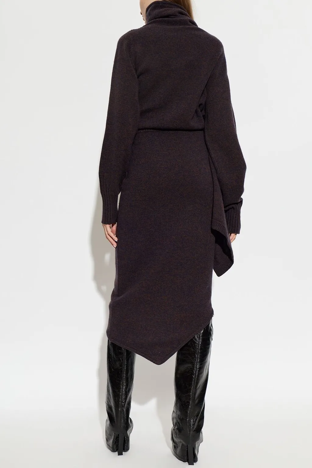 The Attico Asymmetric Draped Dress