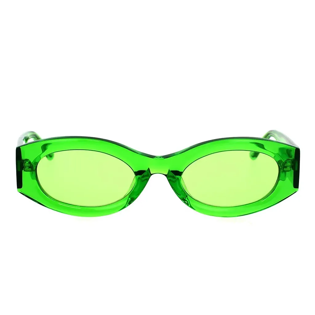 The Attico Berta Oval Frame Sunglasses