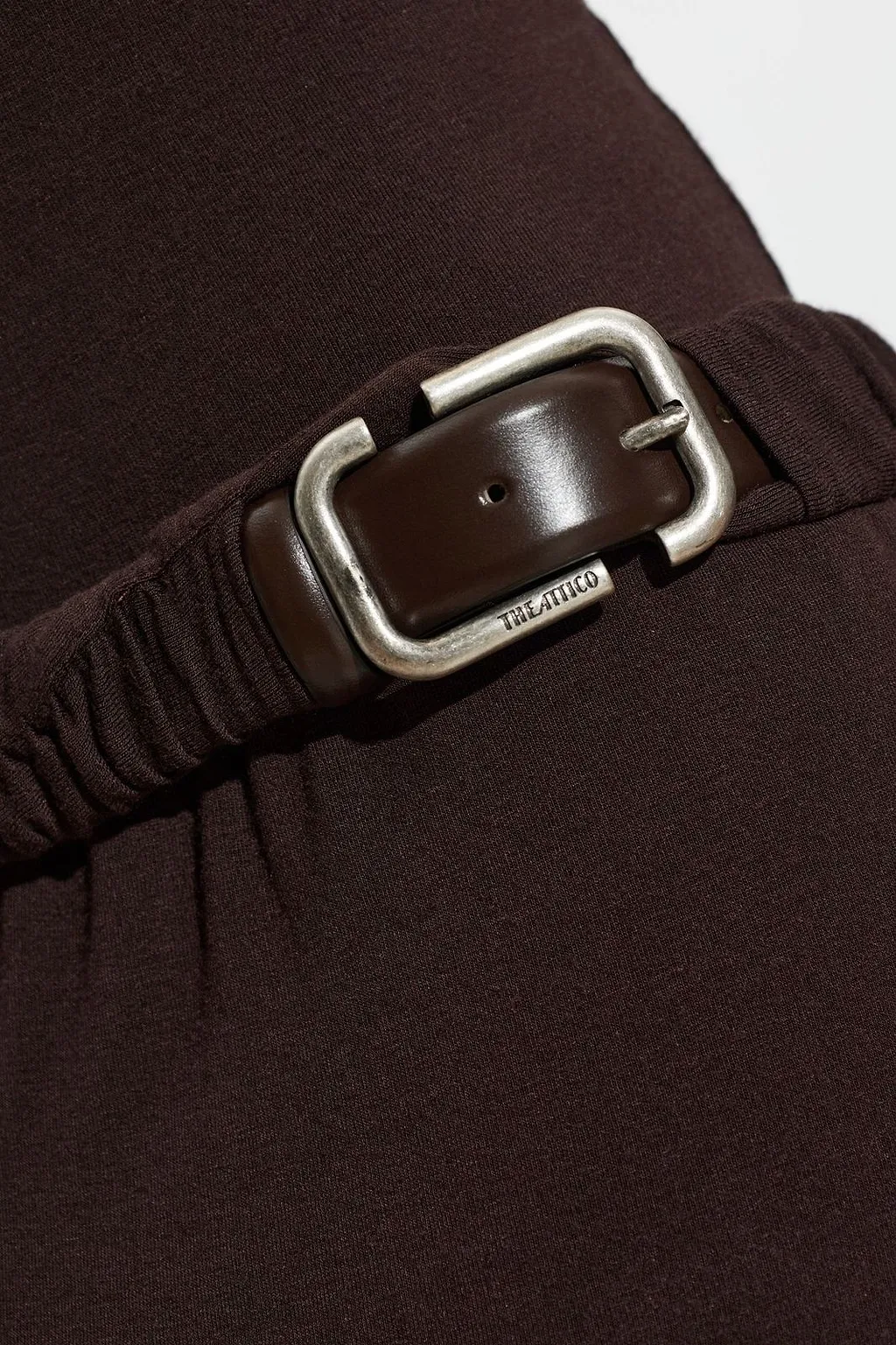 The Attico Belted Long Dress