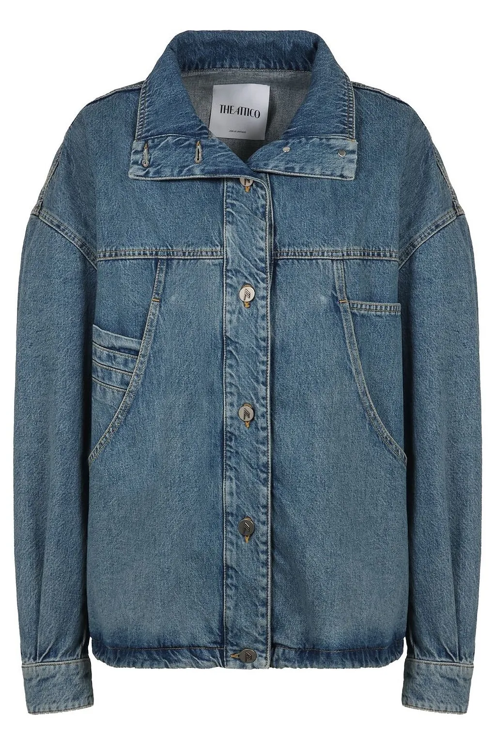 The Attico Denim Bomber Jacket