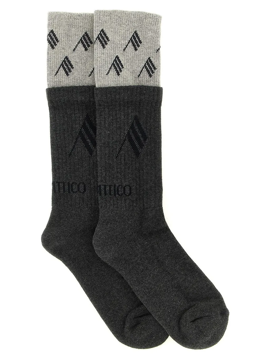 The Attico Double Layer Logo Socks
