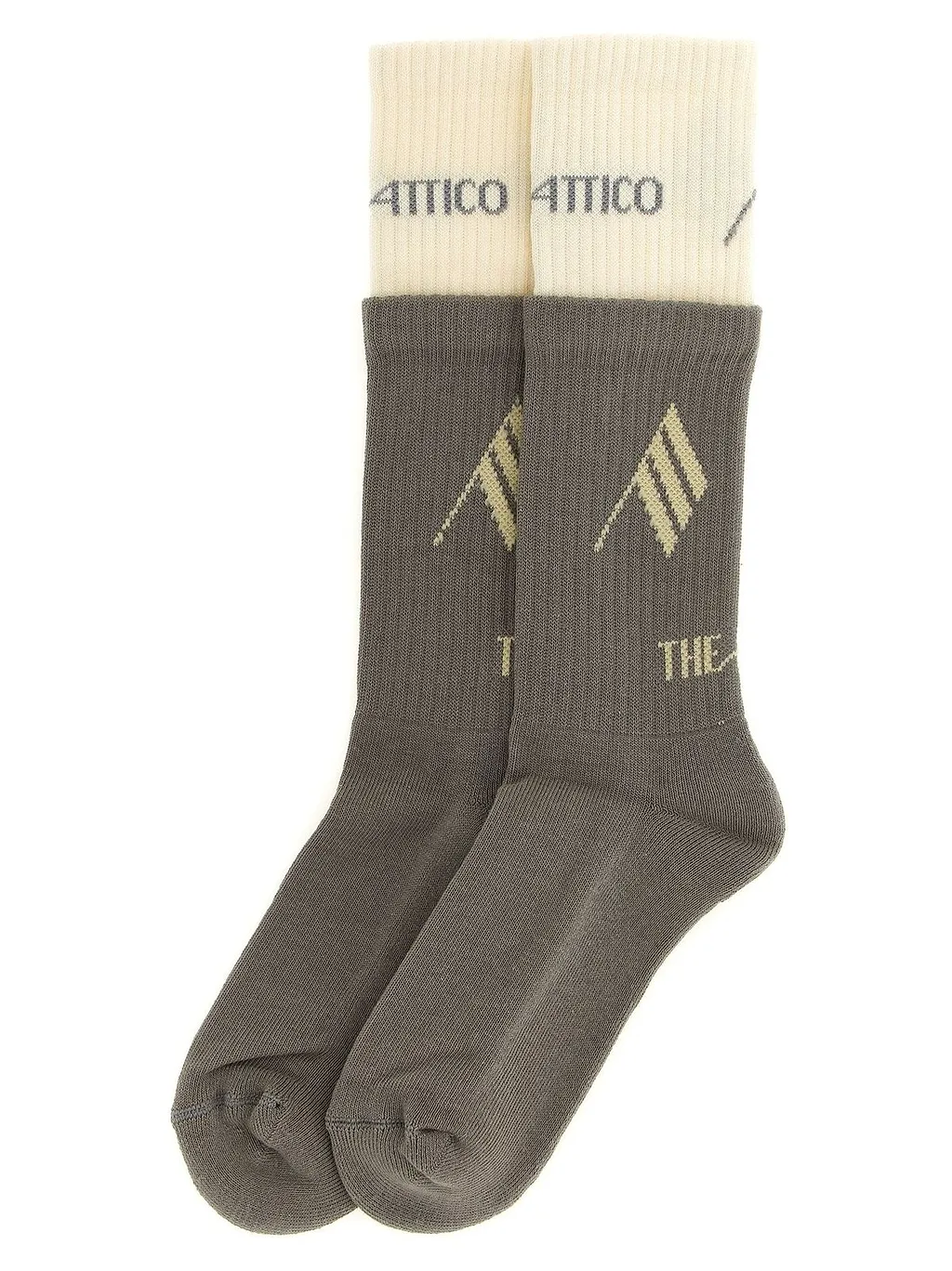 The Attico Double Layer Logo Socks