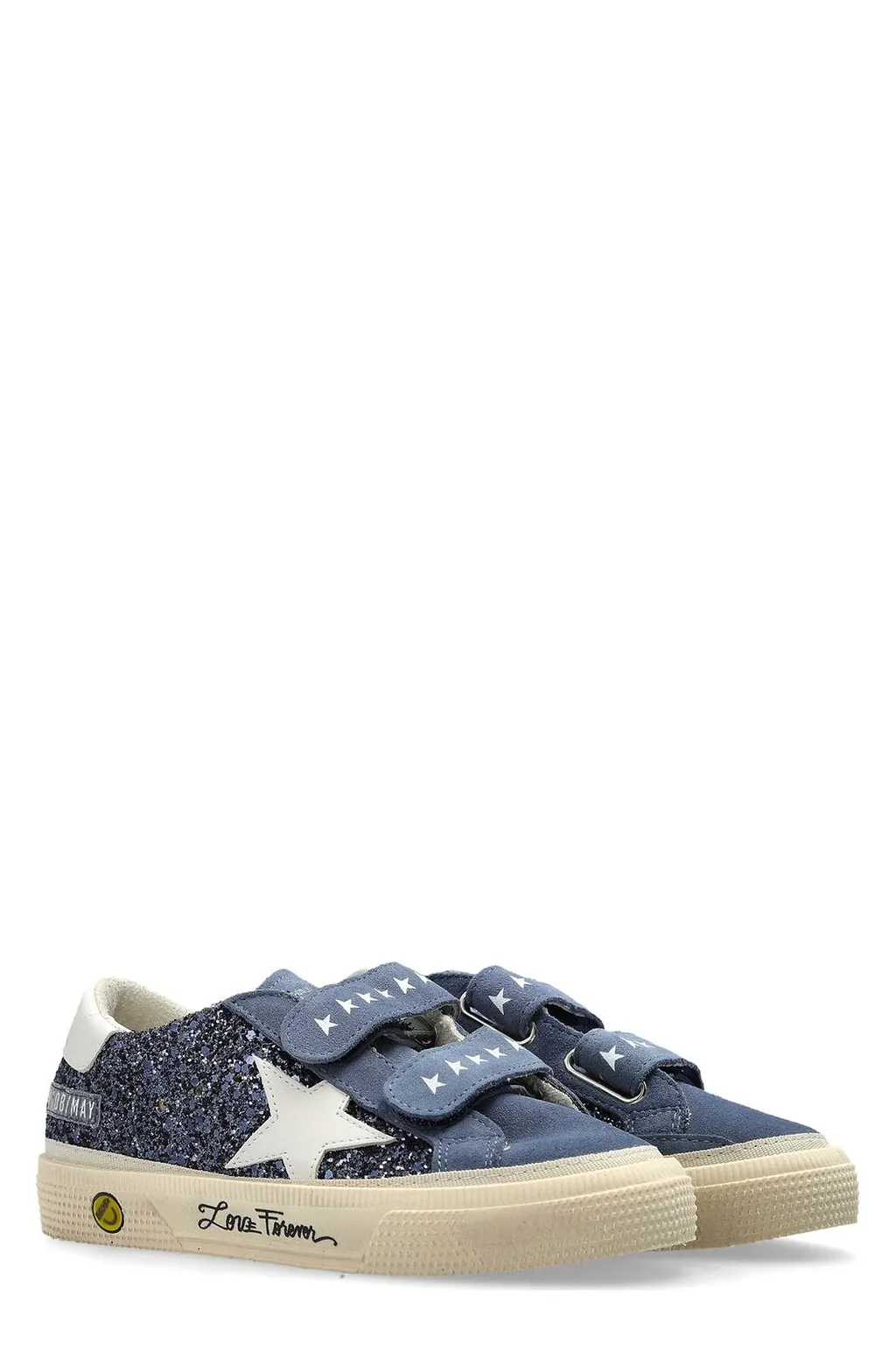 Golden Goose Kids May Star Strap Low-Top Sneakers