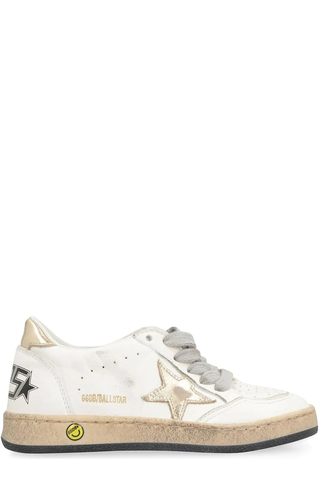 Golden Goose Kids Round Toe Lace-Up Sneakers