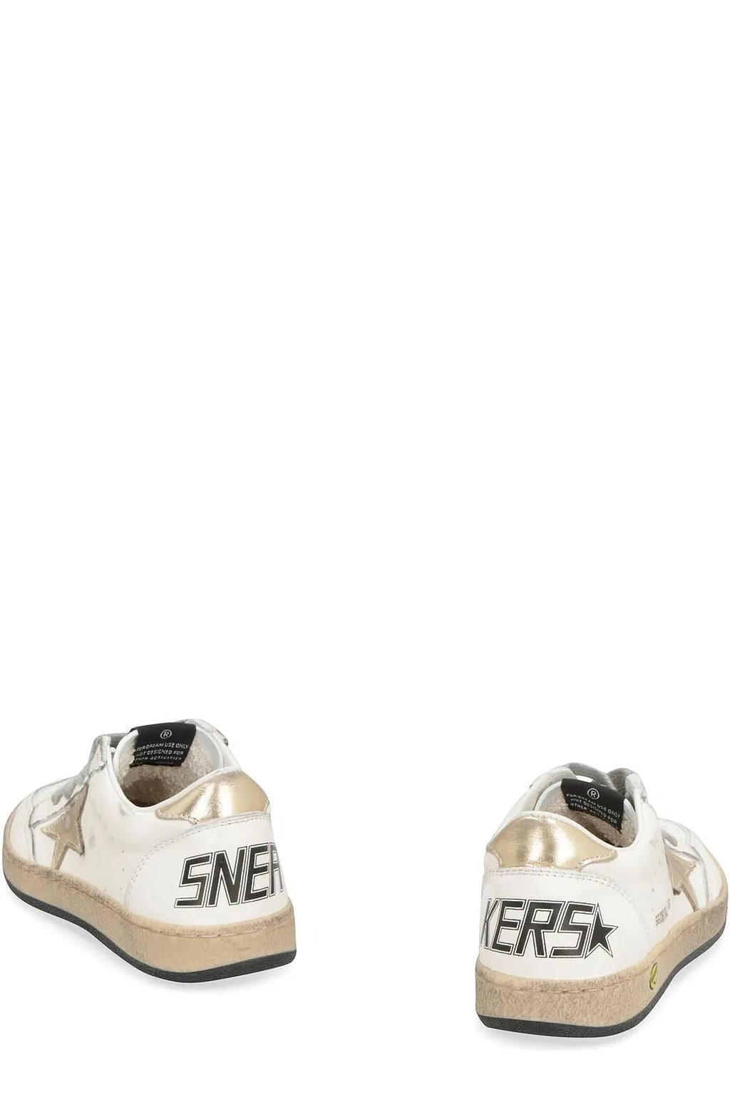 Golden Goose Kids Round Toe Lace-Up Sneakers