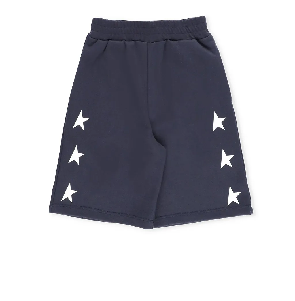 Golden Goose Kids Star Printed Bermuda Shorts