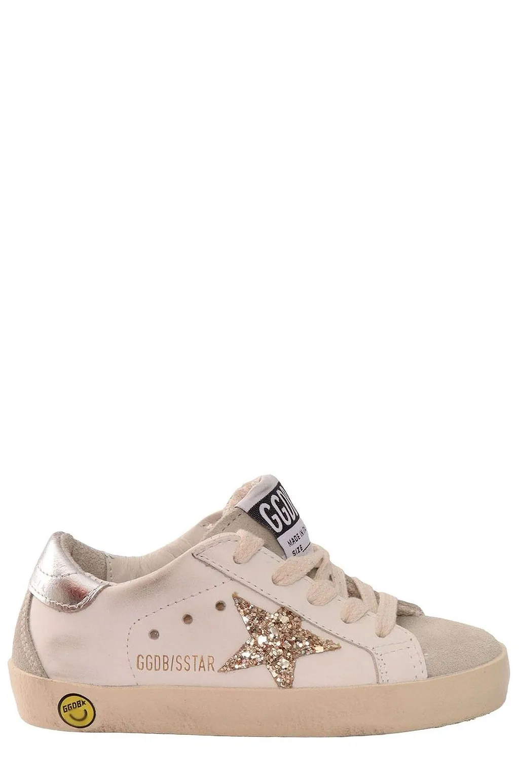 Golden Goose Kids Super-Star Glittered Sneakers